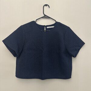 Abercrombie and Fitch Cropped Tweed Top